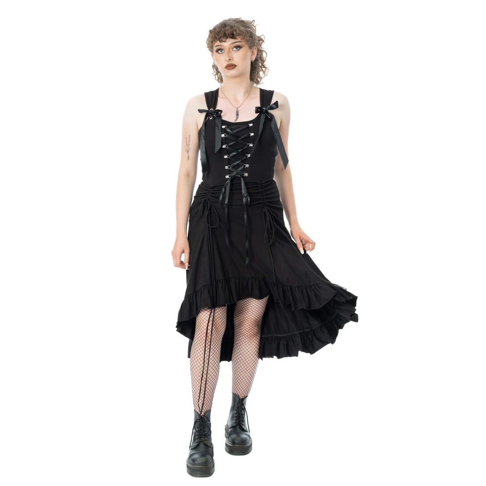 Poizen Industries - Midnight Coven Langes Kleid - Schwarz